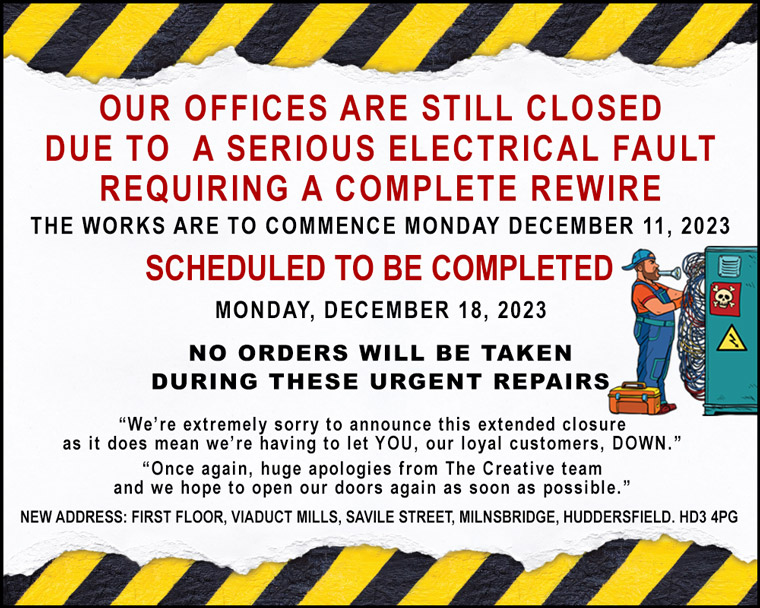 We are closed due to an electrical fault, scheduled to re-opening December 18th