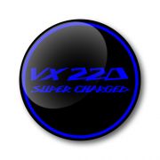 VX220 Super Charged 3D Domed Gel Wheel Centre Badges Stickers Decals Set of 4