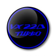 VX220 Turbo 3D Domed Gel Wheel Centre Badges Stickers Decals Set of 4